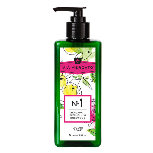 Liquid Hand Soap - Bergamot, Patchouli & Rosewood - European Soaps