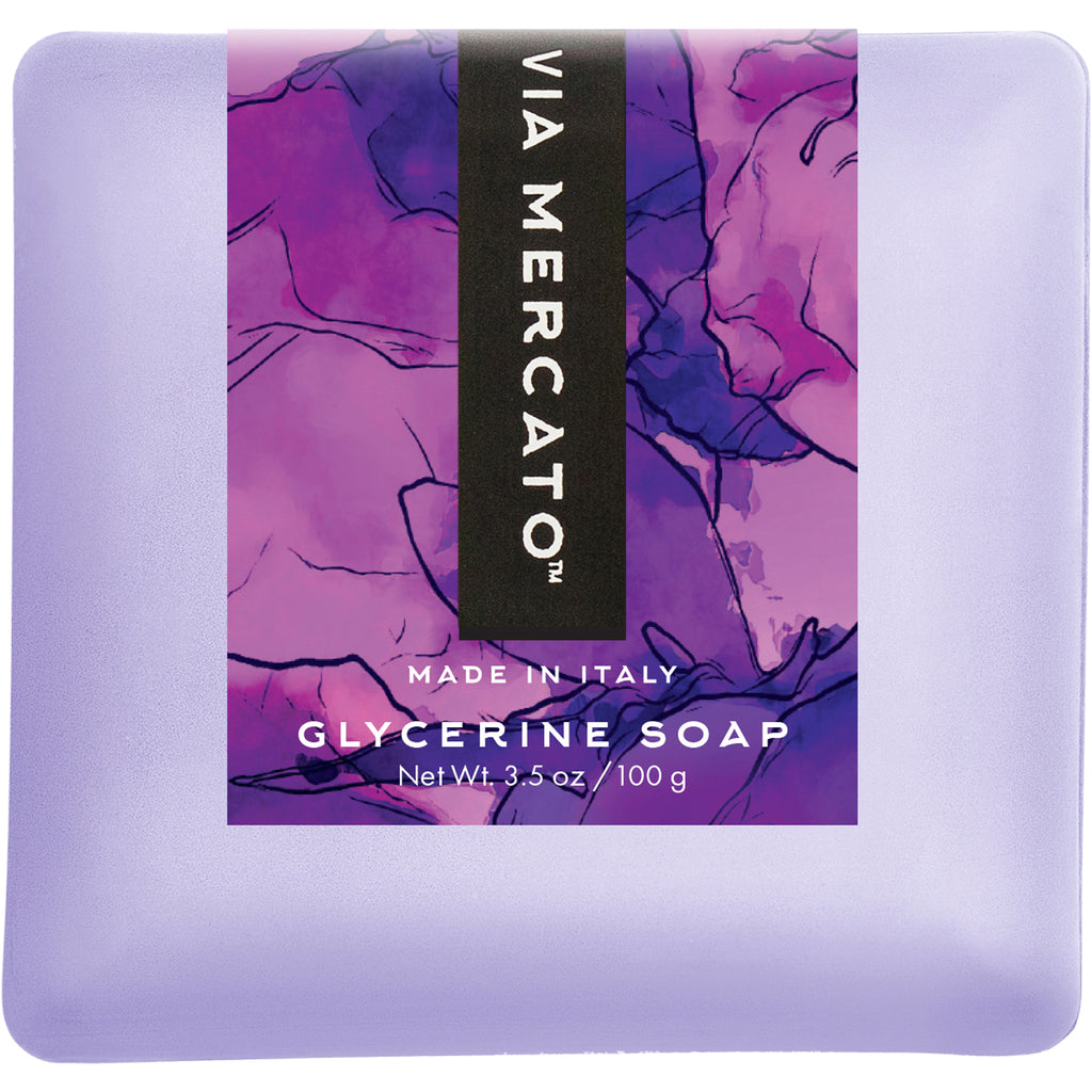 Via Mercato Bella Glycerine Soap - Black Currant & Orange Blossoms - European Soaps