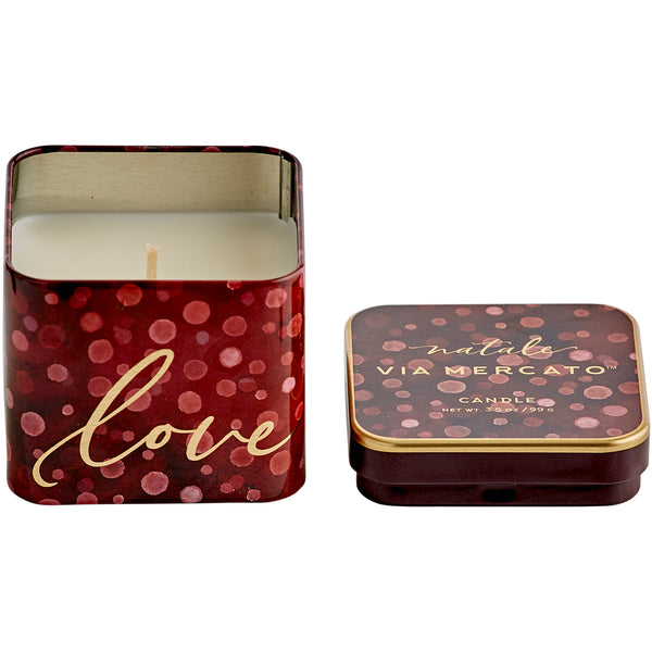 Natale Square Candle - Love - European Soaps