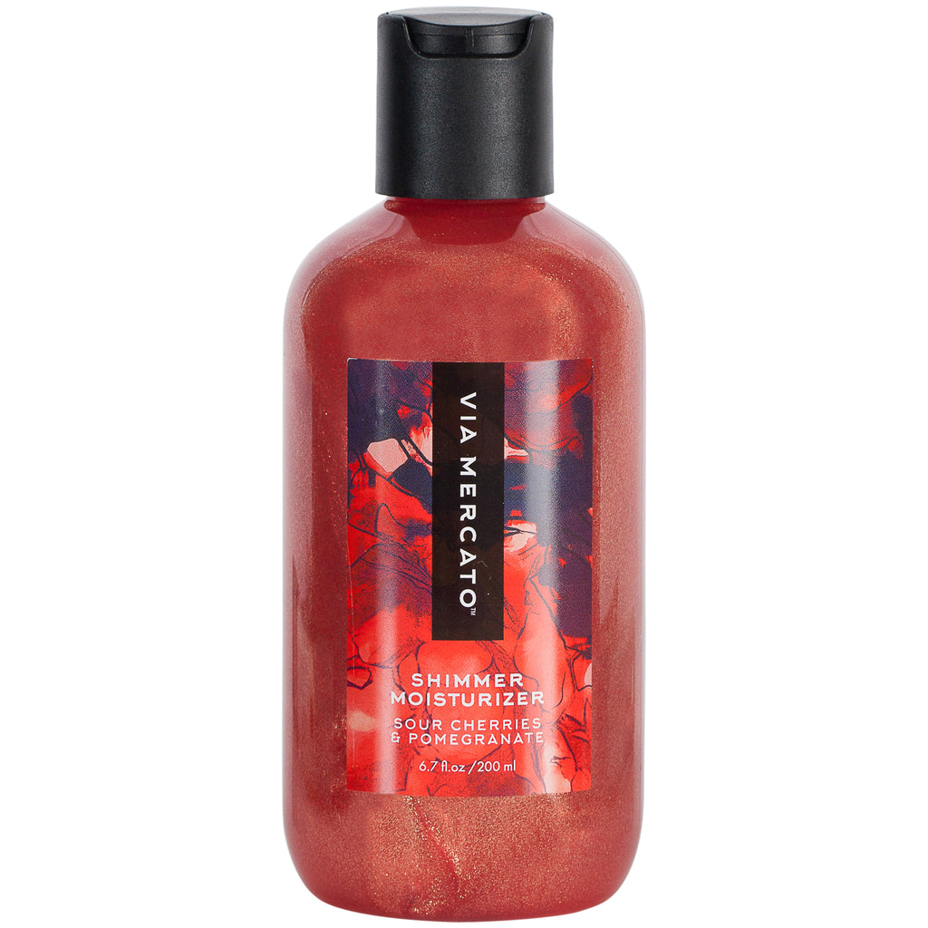 Bella Shimmer Moisturizer - Sour Cherries & Pomegranate - European Soaps
