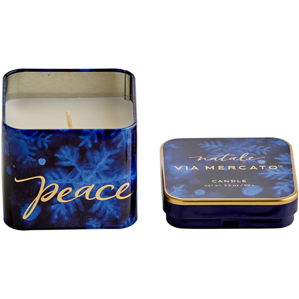 Natale Square Candle - Peace - European Soaps