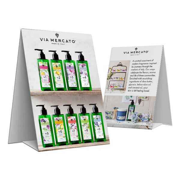 Via Mercato Tent Card - European Soaps