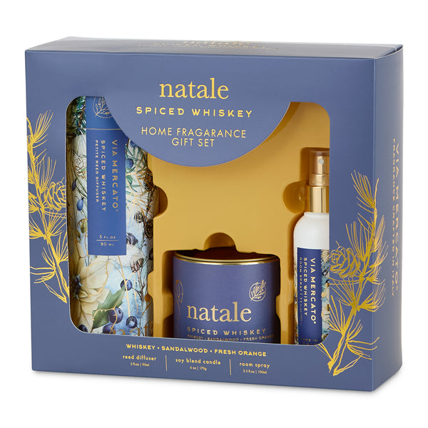 Natale Home Fragrance Set Of 3 - Spiced Whiskey