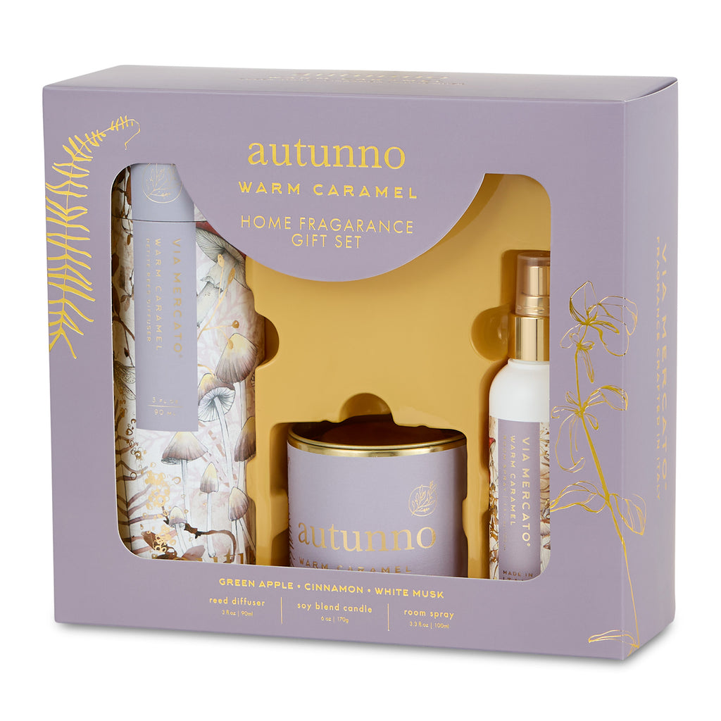 Autunno Home Fragrance Set Of 3 - Warm Caramel