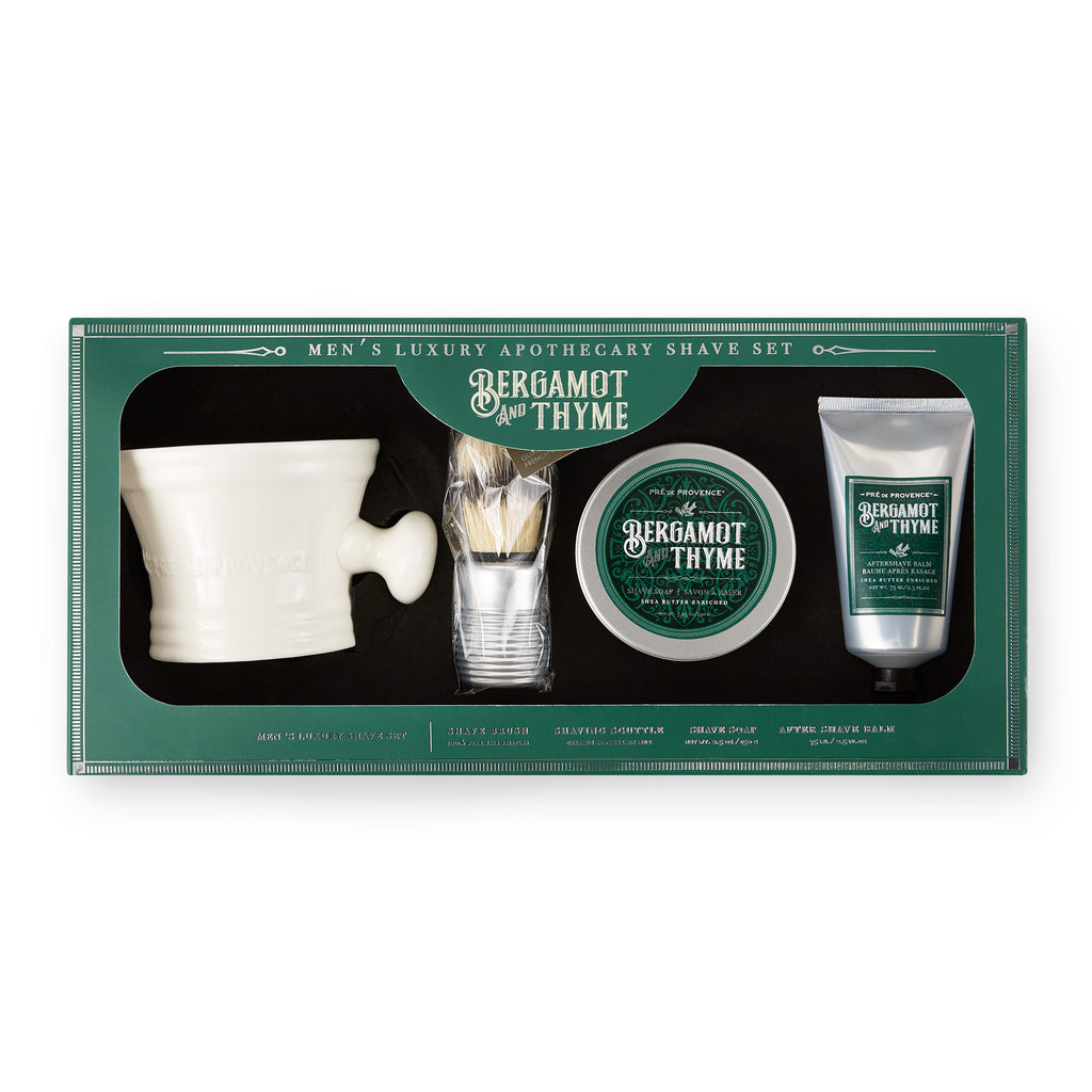 Bergamot & Thyme Shave Set of 4