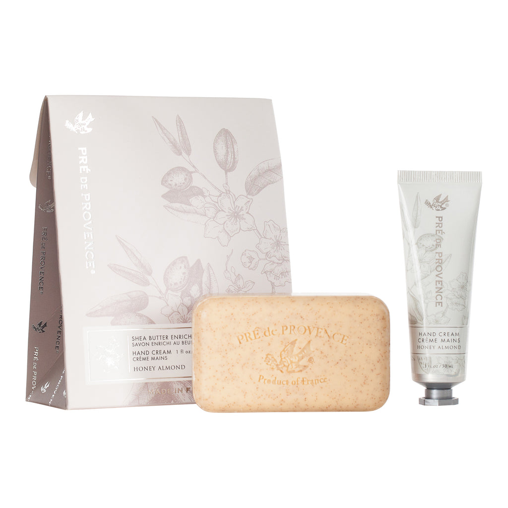 Soap & Hand Cream Gift Set - Honey Almond - European Soaps