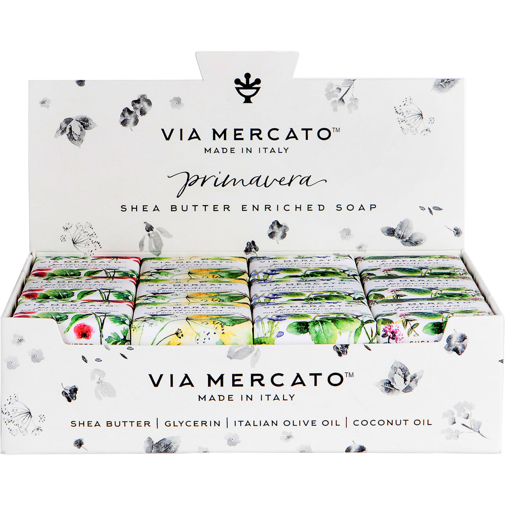 Via Mercato Primavera Mixed Display - Fresh Herbs - European Soaps