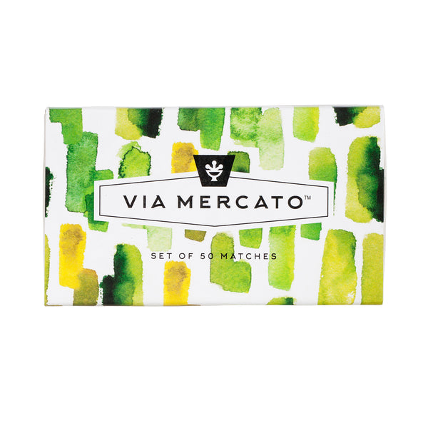 Via Mercato Oversized Matches - Green & Gold - European Soaps