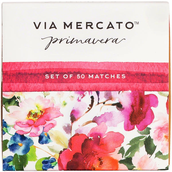 Via Mercato Primavera 50Pc Match Box Set - Spring Flowers - European Soaps