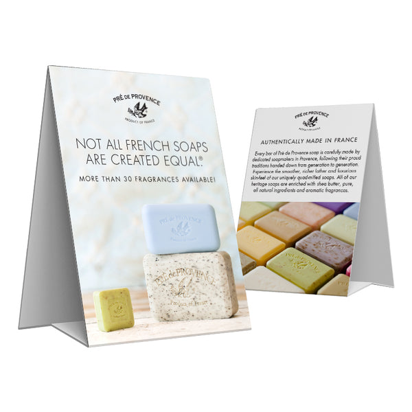 Heritage Soaps Tent Card – European Soaps