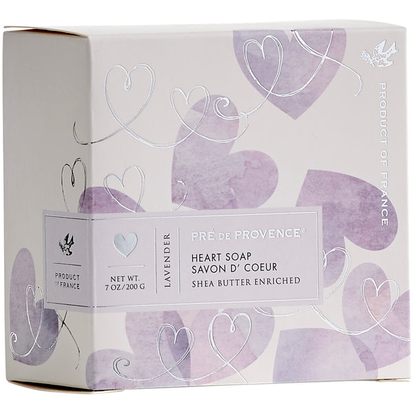 200g Heart Soap Gift Box - Lavender - European Soaps